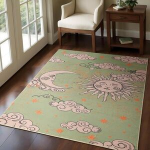 Nourison Essentials Solid Indoor/Outdoor Area Rug 4x6 NWT